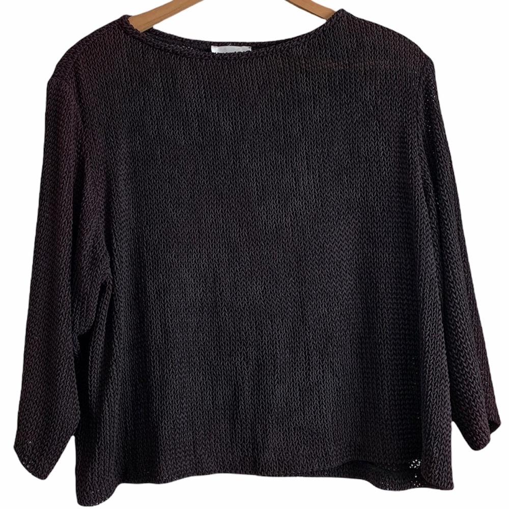 Sarah Arizona Black Top Size Large